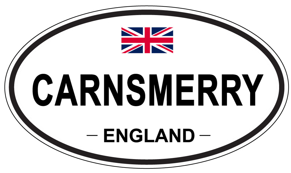 CARNSMERRY, ENGLAND - Oval Sticker