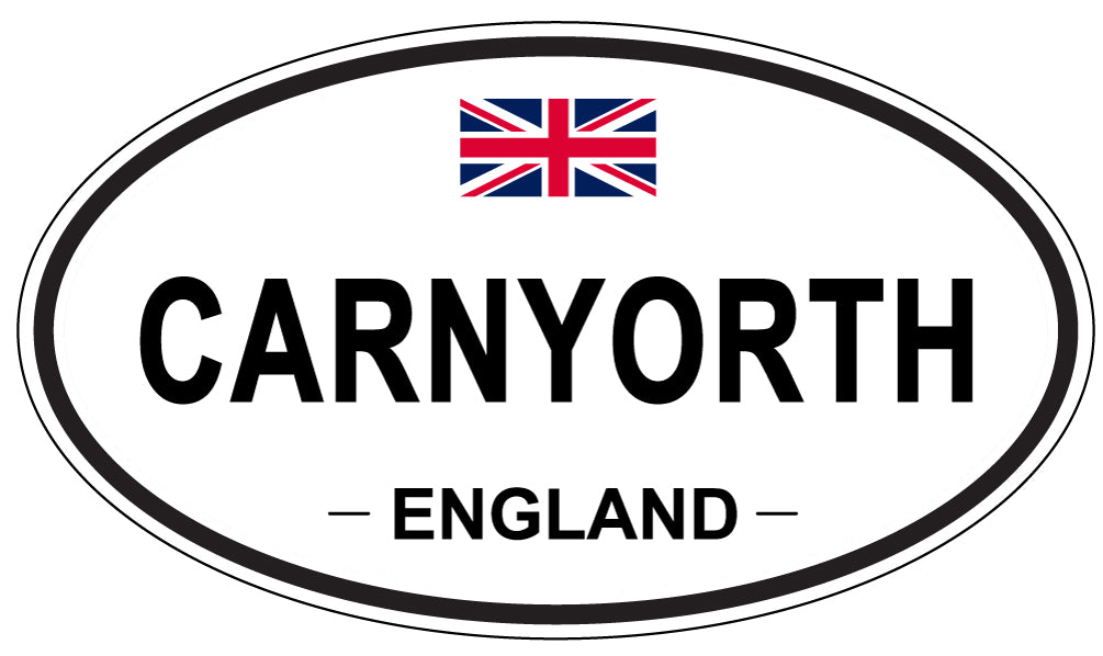 CARNYORTH, ENGLAND - Oval Sticker