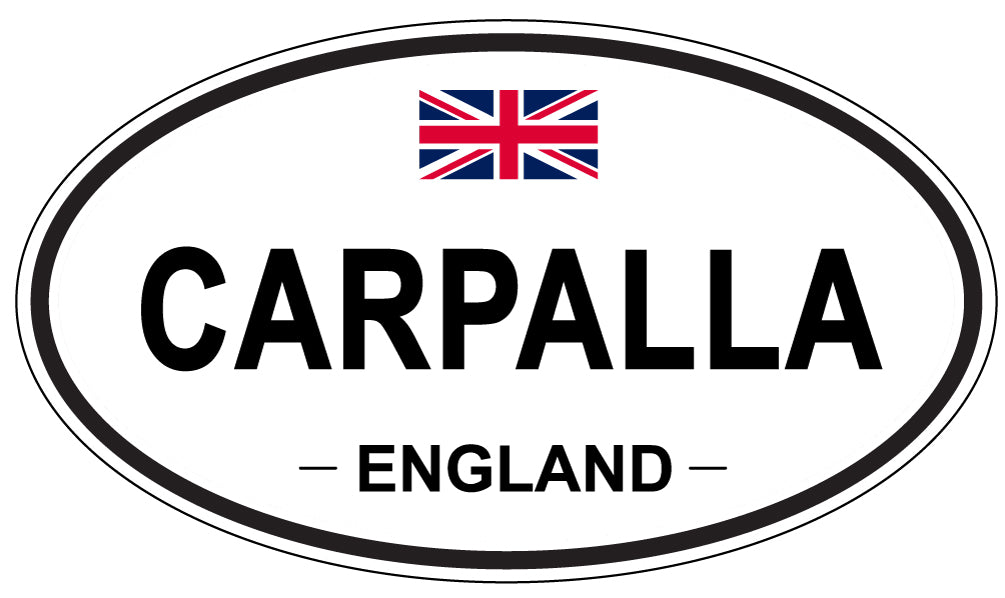CARPALLA, ENGLAND - Oval Sticker