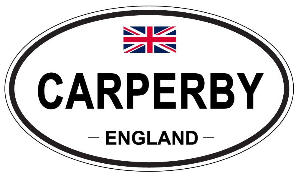 CARPERBY, ENGLAND - Oval Sticker