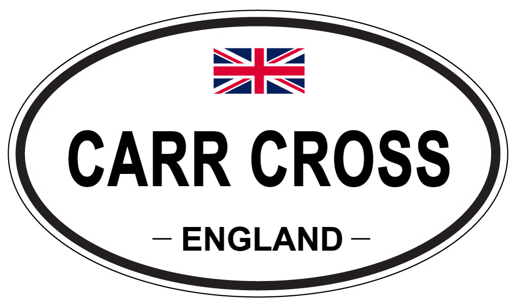 CARR CROSS, ENGLAND - Oval Sticker
