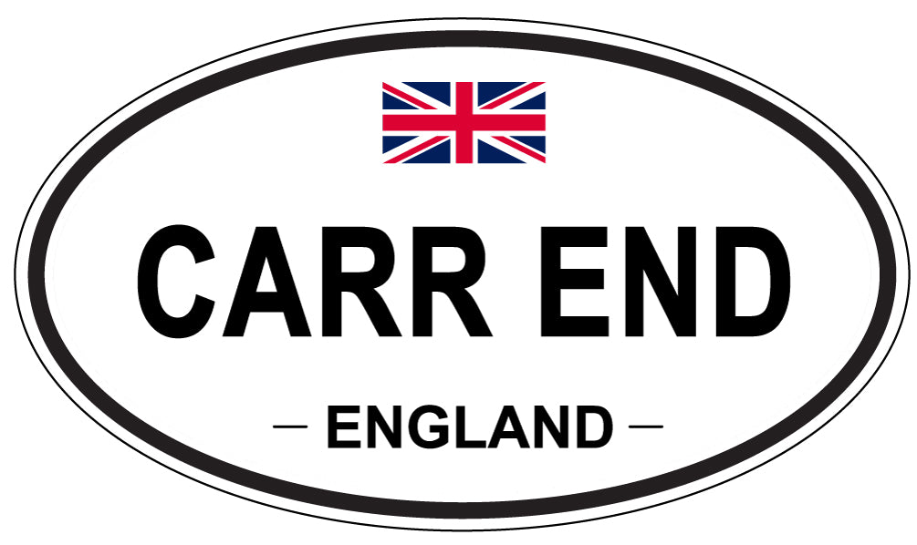 CARR END, ENGLAND - Oval Sticker
