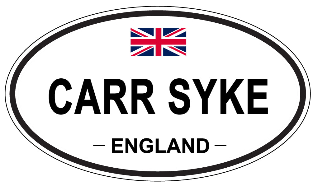 CARR SYKE, ENGLAND - Oval Sticker