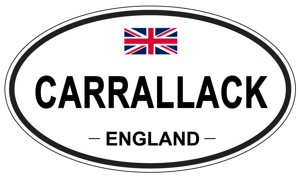 CARRALLACK, ENGLAND - Oval Sticker