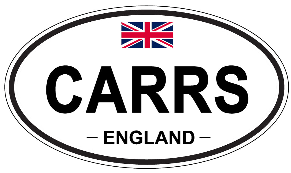 CARRS, ENGLAND - Oval Sticker