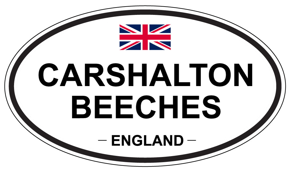 CARSHALTON BEECHES, ENGLAND - Oval Sticker