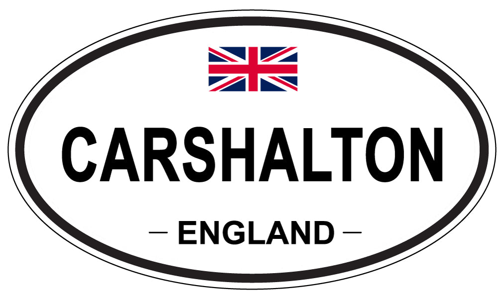 CARSHALTON, ENGLAND - Oval Sticker