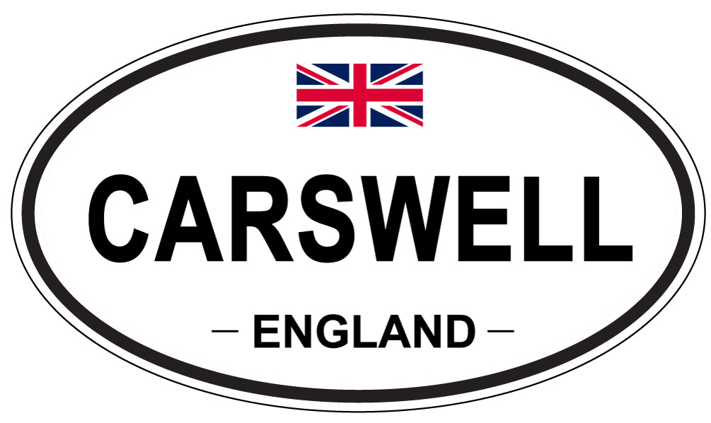 CARSWELL, ENGLAND - Oval Sticker