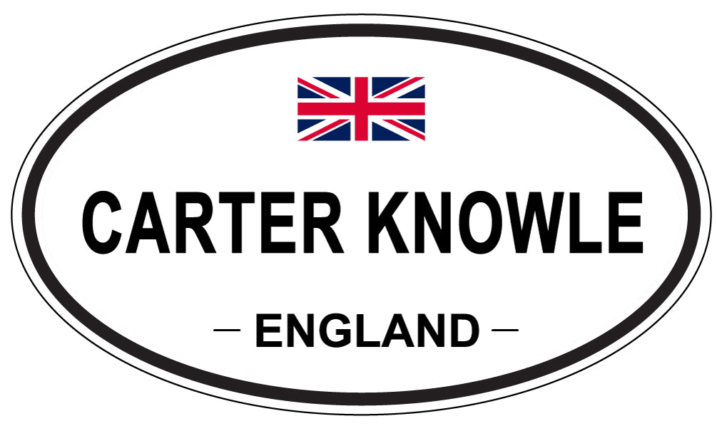 CARTER KNOWLE, ENGLAND - Oval Sticker