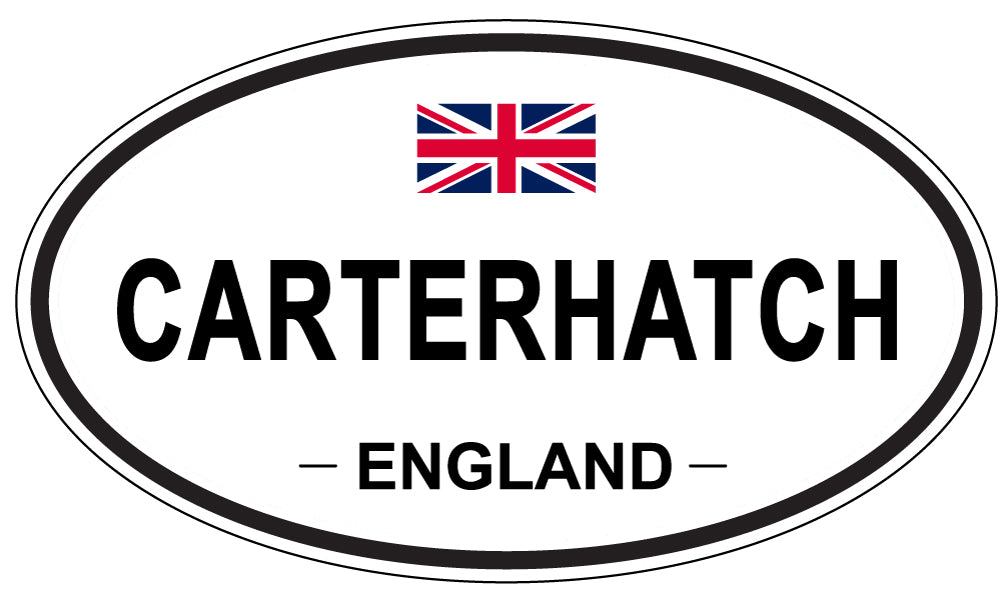 CARTERHATCH, ENGLAND - Oval Sticker