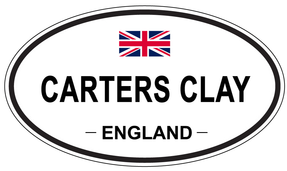 CARTERS CLAY, ENGLAND - Oval Sticker