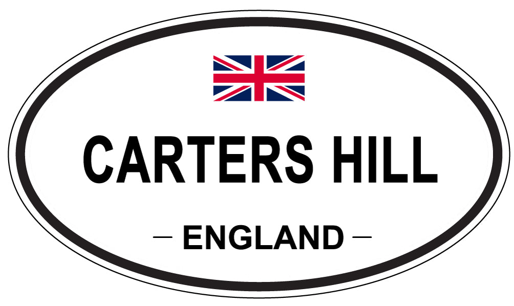 CARTERS HILL, ENGLAND - Oval Sticker