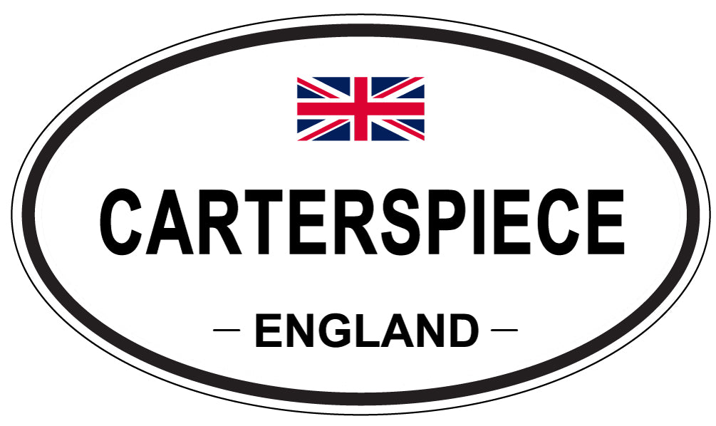 CARTERSPIECE, ENGLAND - Oval Sticker