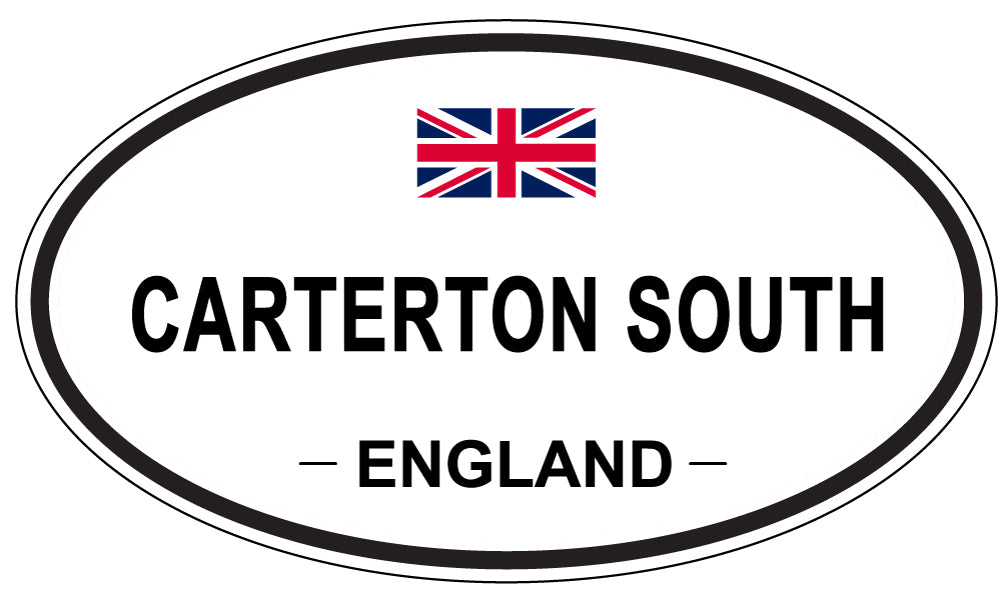 CARTERTON SOUTH, ENGLAND - Oval Sticker