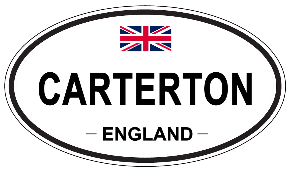 CARTERTON, ENGLAND - Oval Sticker
