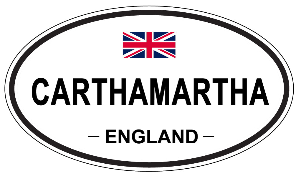 CARTHAMARTHA, ENGLAND - Oval Sticker