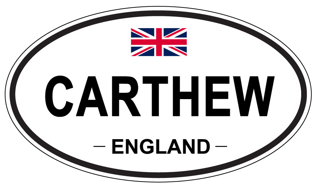 CARTHEW, ENGLAND - Oval Sticker