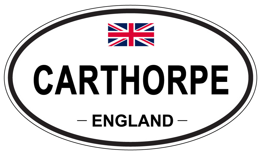 CARTHORPE, ENGLAND - Oval Sticker