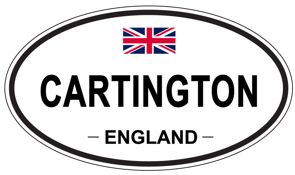 CARTINGTON, ENGLAND - Oval Sticker