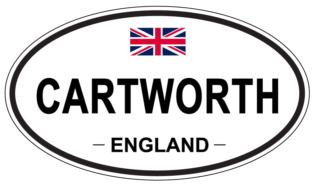 CARTWORTH, ENGLAND - Oval Sticker