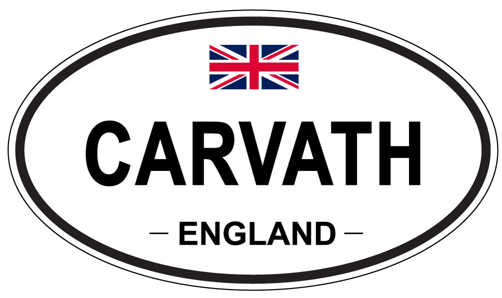 CARVATH, ENGLAND - Oval Sticker