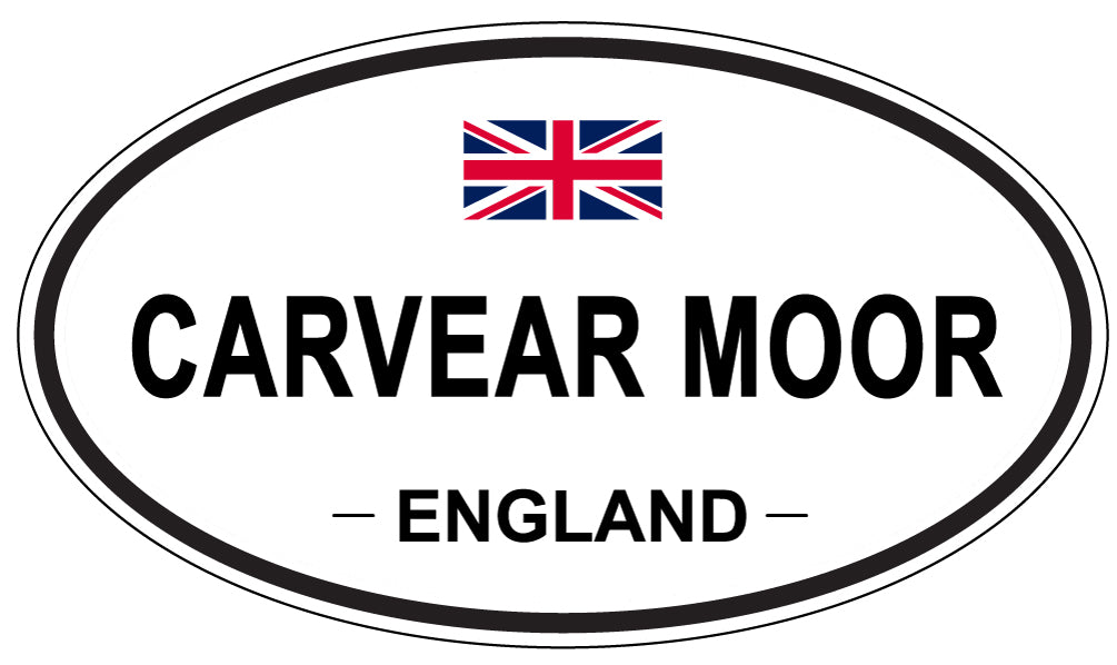 CARVEAR MOOR, ENGLAND - Oval Sticker