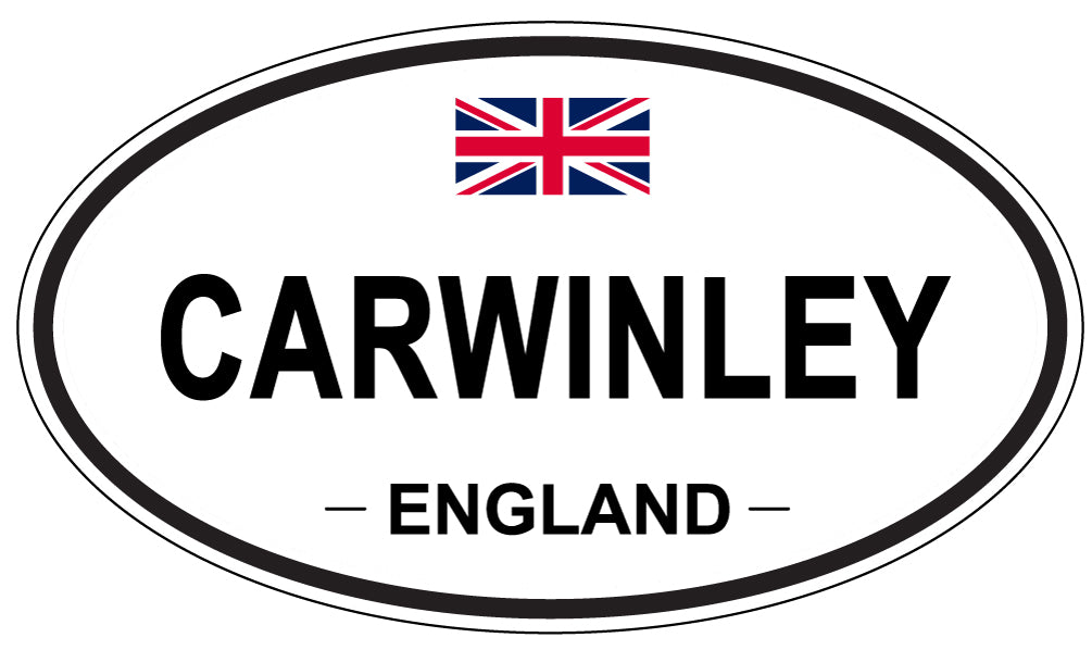CARWINLEY, ENGLAND - Oval Sticker