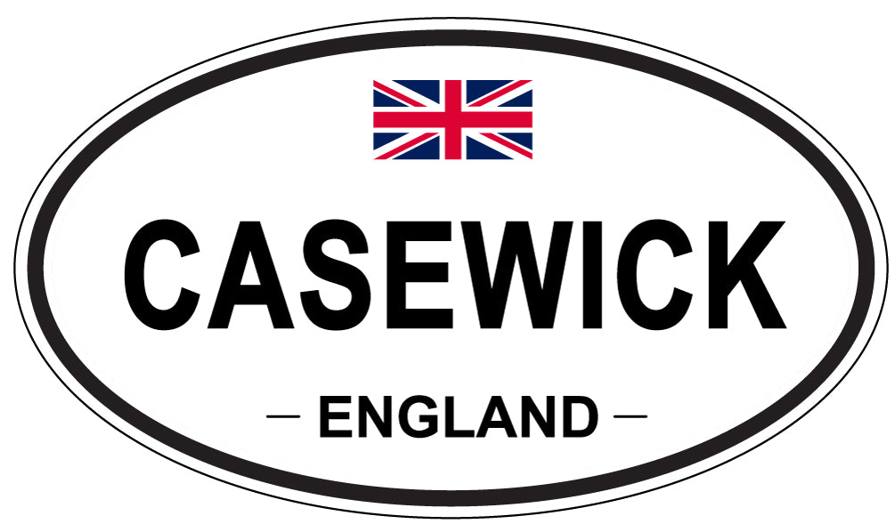 CASEWICK, ENGLAND - Oval Sticker