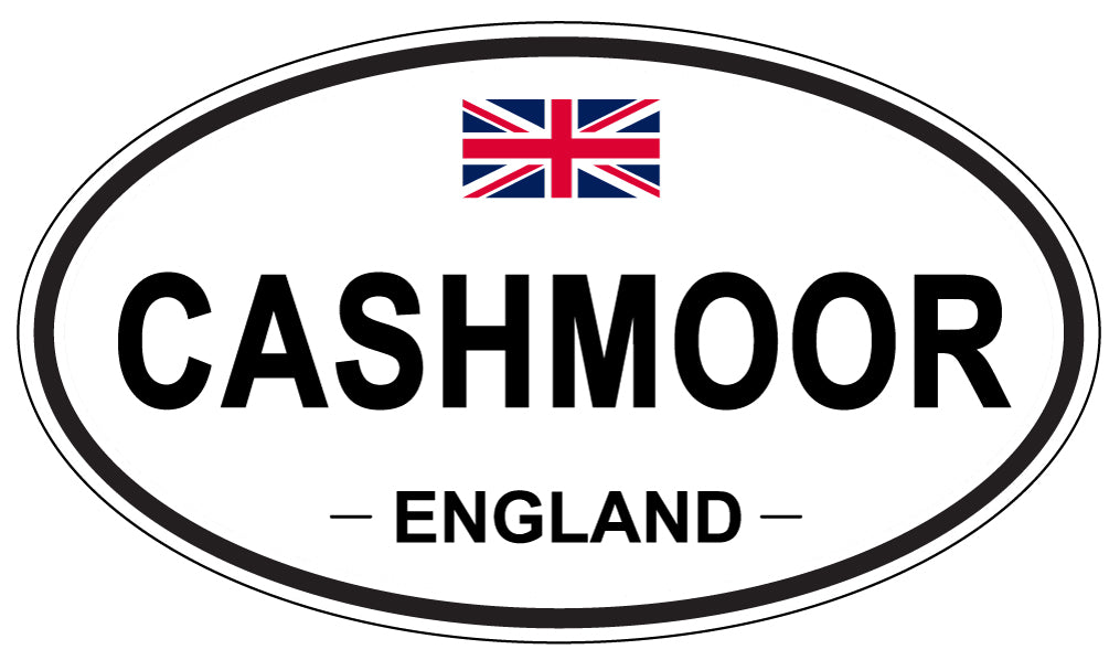 CASHMOOR, ENGLAND - Oval Sticker