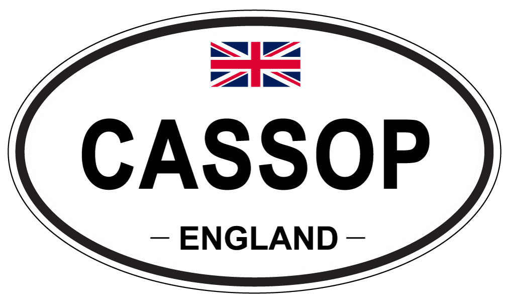 CASSOP, ENGLAND - Oval Sticker