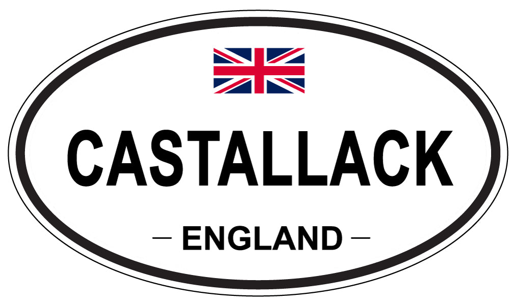 CASTALLACK, ENGLAND - Oval Sticker