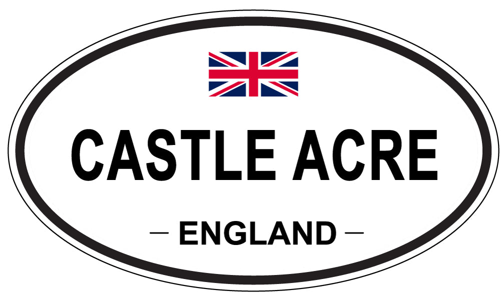 CASTLE ACRE, ENGLAND - Oval Sticker