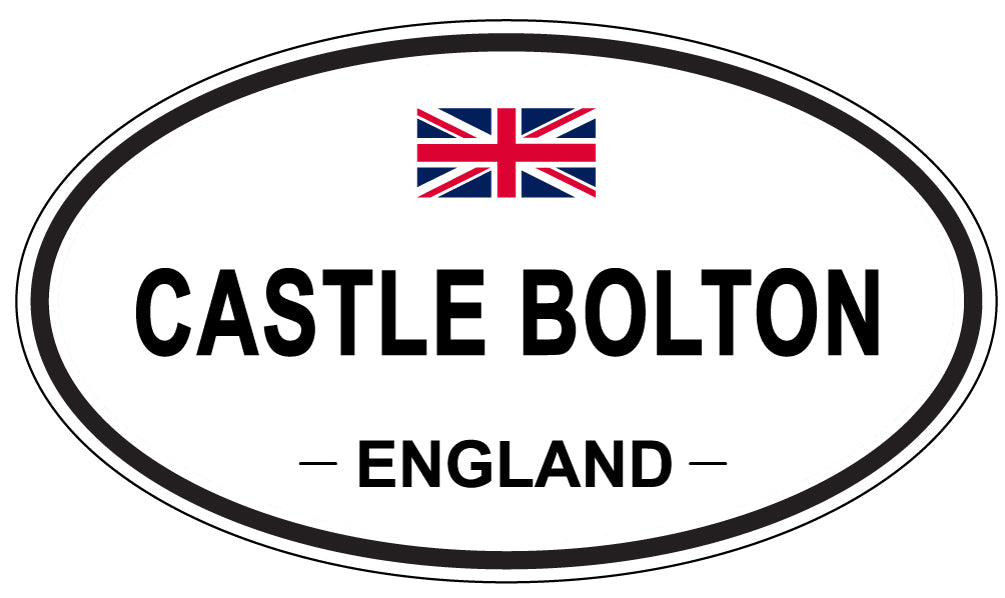CASTLE BOLTON, England - Oval Magnet