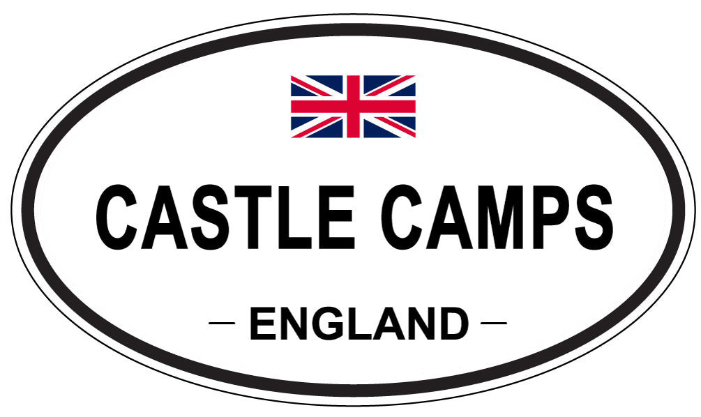 CASTLE CAMPS, ENGLAND - Oval Sticker