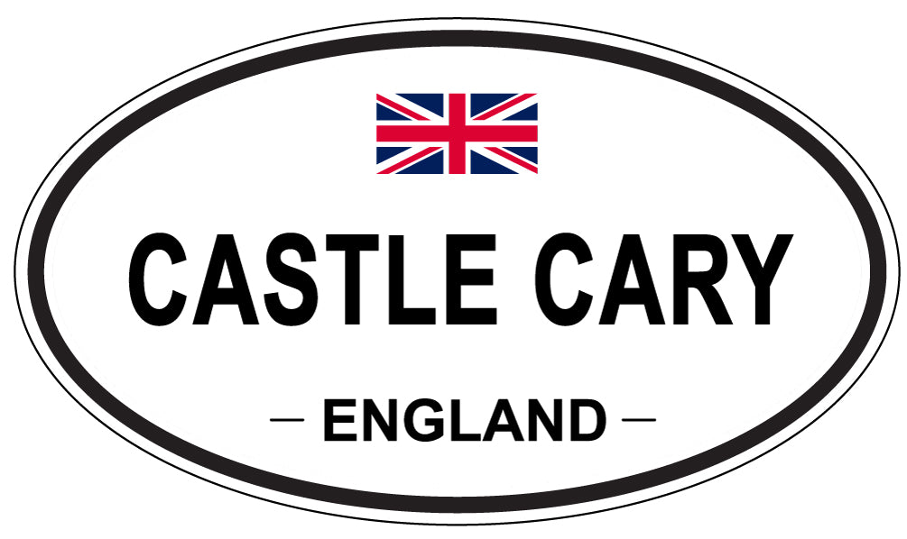 CASTLE CARY, ENGLAND - Oval Sticker
