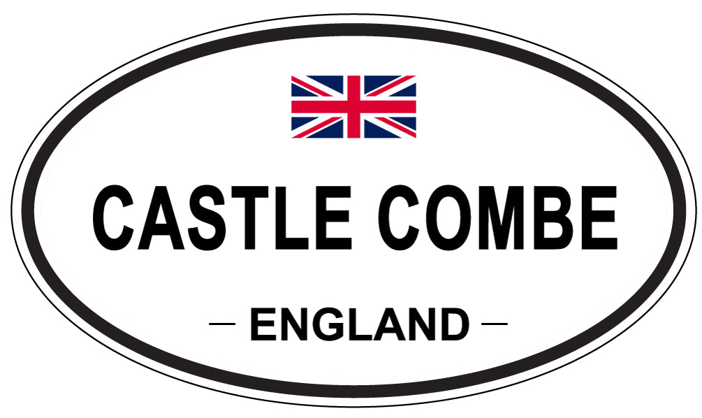 CASTLE COMBE, ENGLAND - Oval Sticker