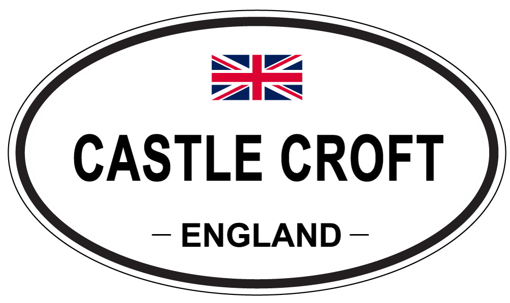 CASTLE CROFT, ENGLAND - Oval Sticker