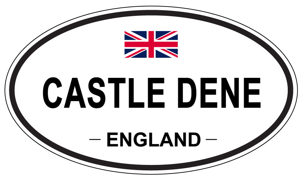 CASTLE DENE, ENGLAND - Oval Sticker