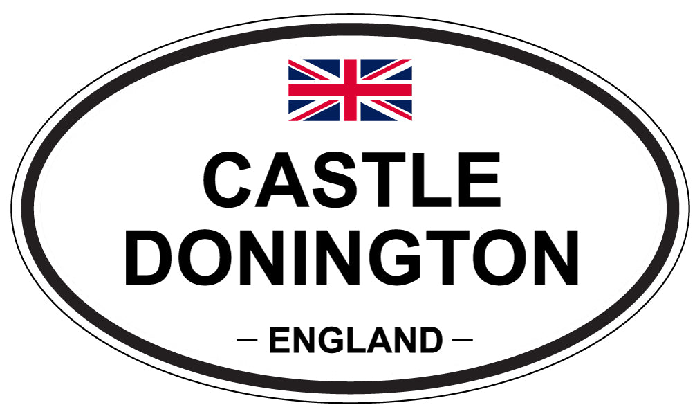 CASTLE DONINGTON, ENGLAND - Oval Sticker