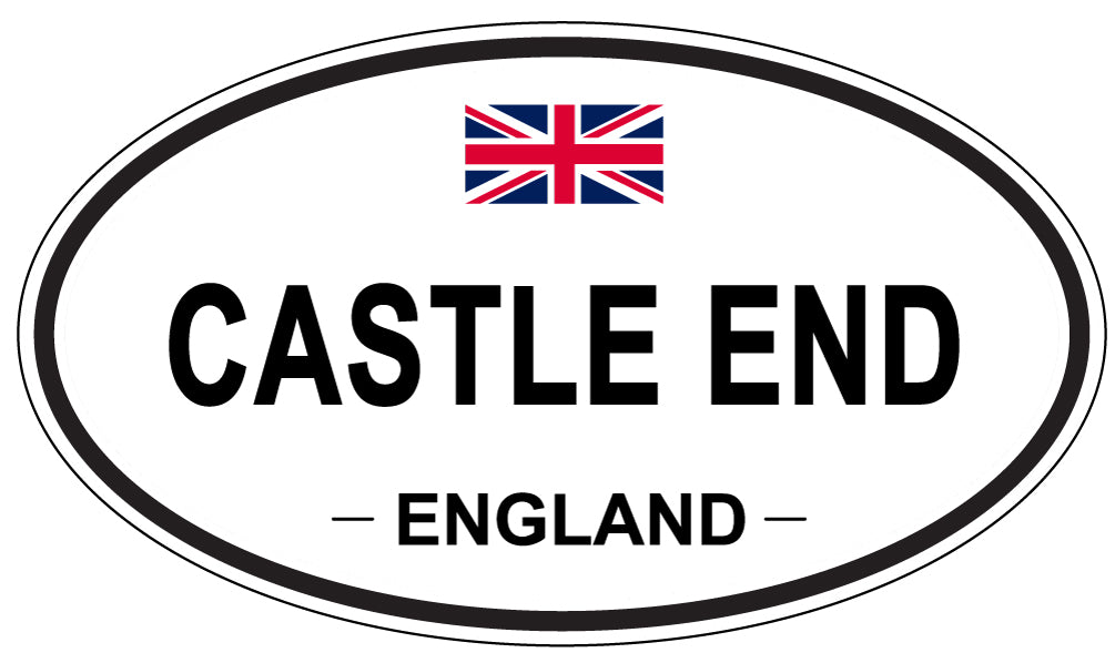 CASTLE END, ENGLAND - Oval Sticker