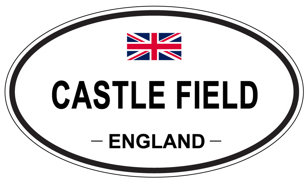 CASTLE FIELD, ENGLAND - Oval Sticker