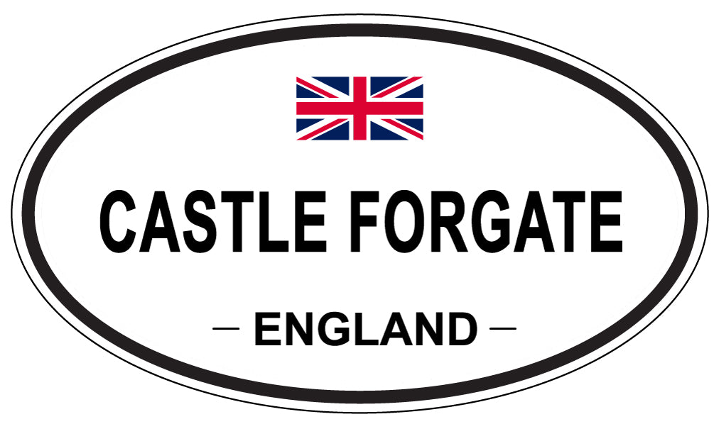 CASTLE FORGATE, ENGLAND - Oval Sticker