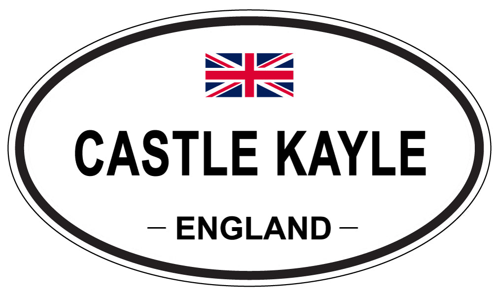 CASTLE KAYLE, ENGLAND - Oval Sticker