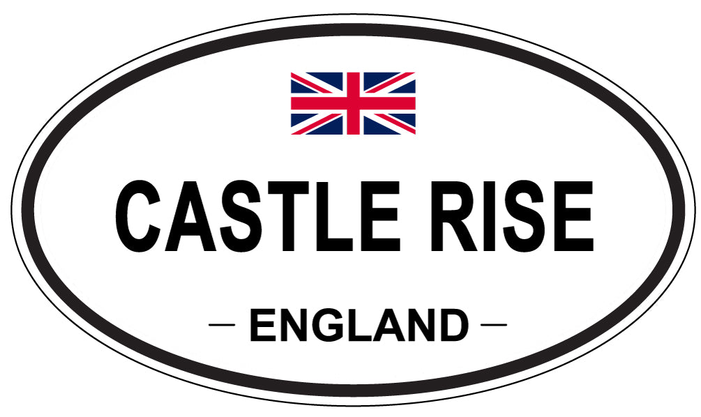 CASTLE RISE, ENGLAND - Oval Sticker