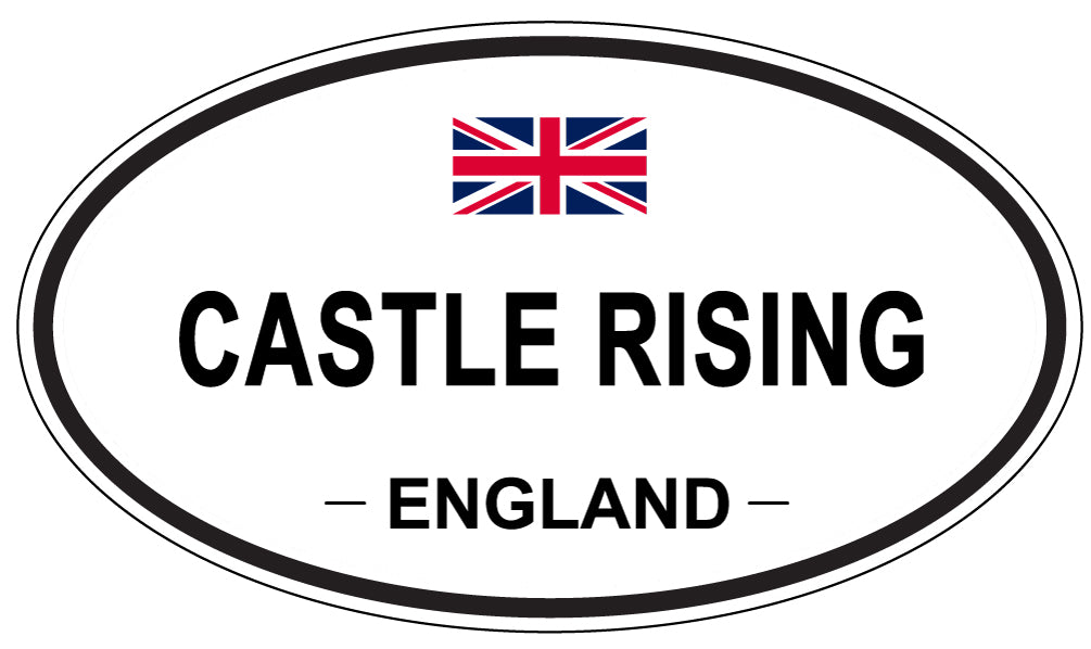 CASTLE RISING, ENGLAND - Oval Sticker