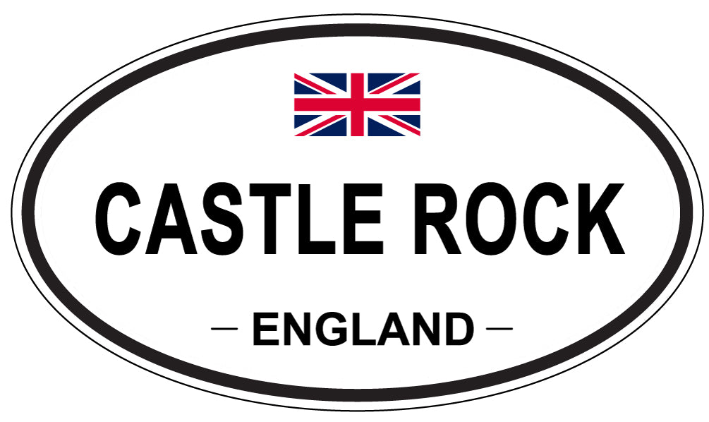 CASTLE ROCK, ENGLAND - Oval Sticker