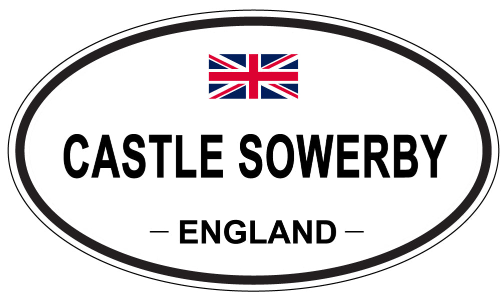 CASTLE SOWERBY, ENGLAND - Oval Sticker