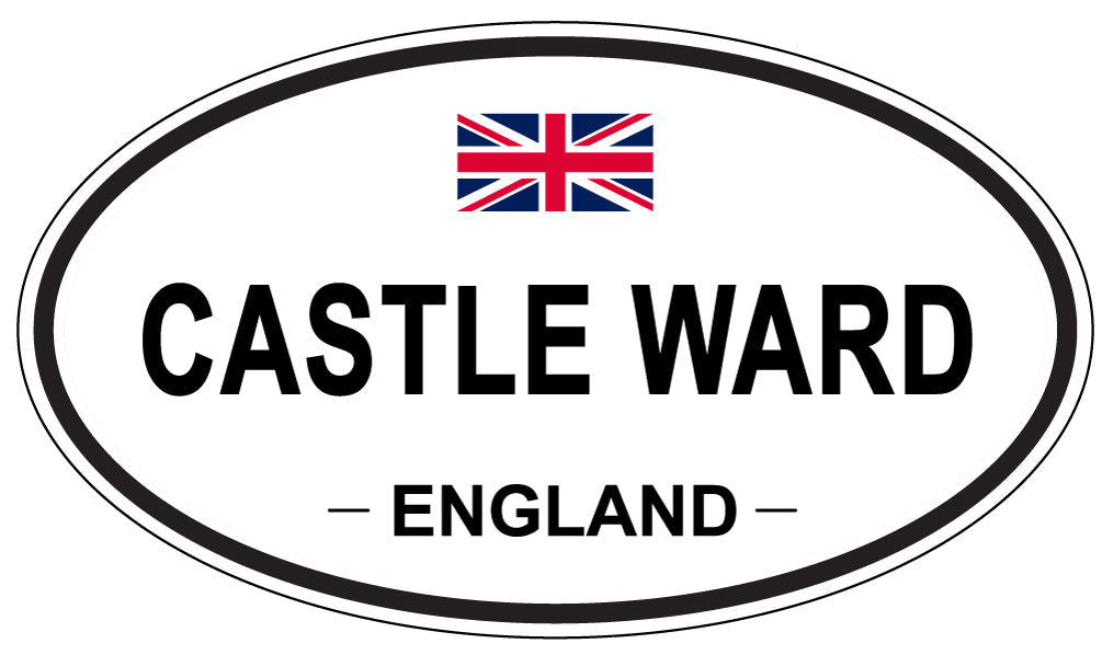 CASTLE WARD, ENGLAND - Oval Sticker