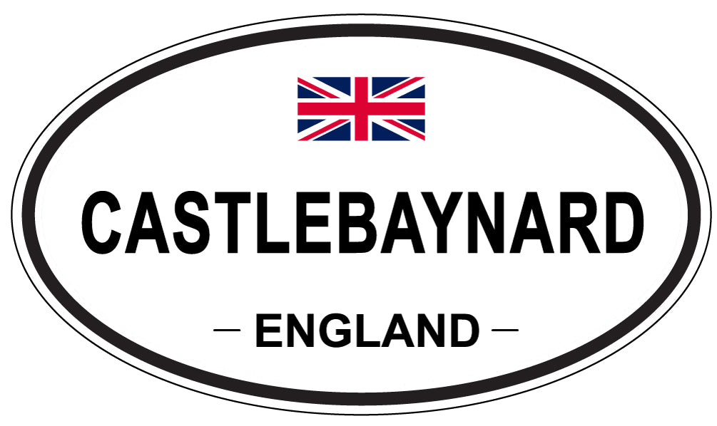 CASTLEBAYNARD, ENGLAND - Oval Sticker