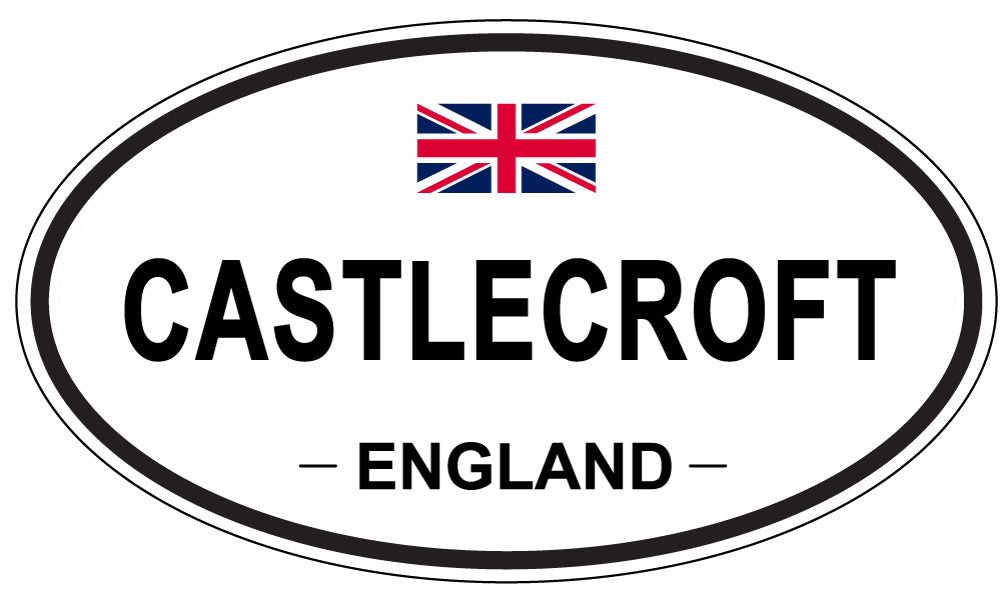 CASTLECROFT, ENGLAND - Oval Sticker